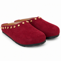 Stud Clogs Burgundy