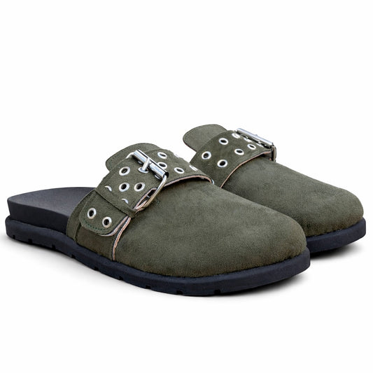 Chunky Clogs Olive