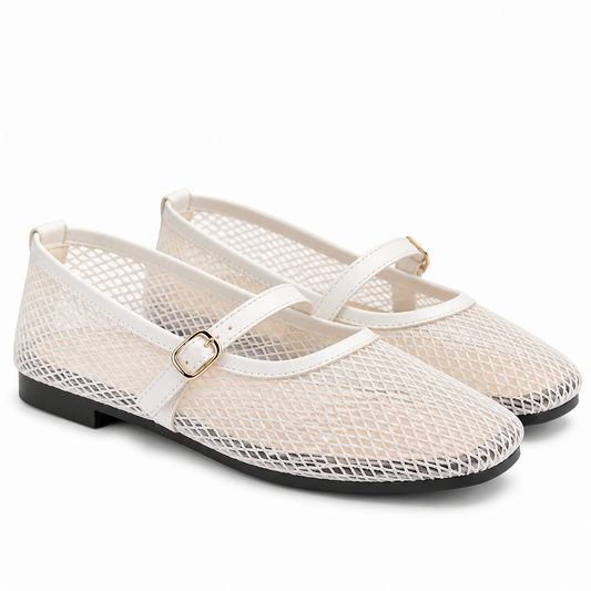 Mesh Flats White