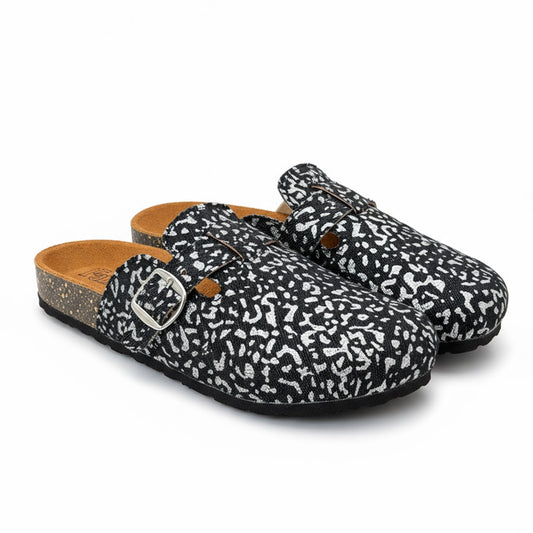 Shimmery Clogs Black