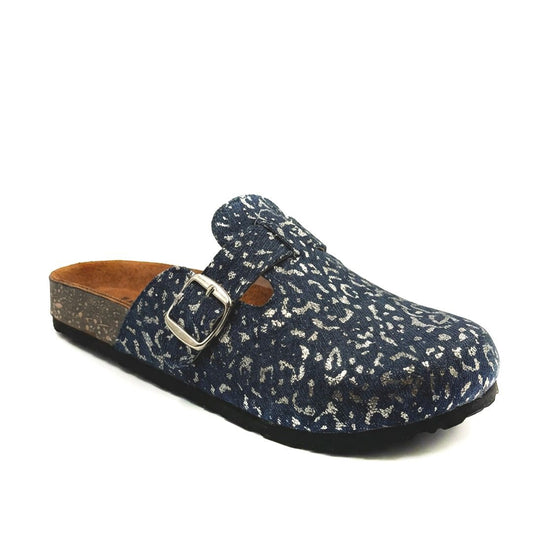 Shimmery Clogs Navy