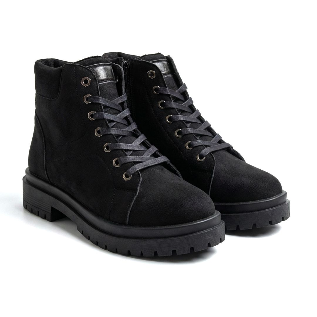 Remal Black Suede