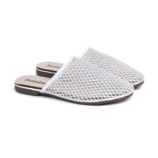 Mesh Mules White