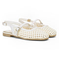 Braided Mules Beige