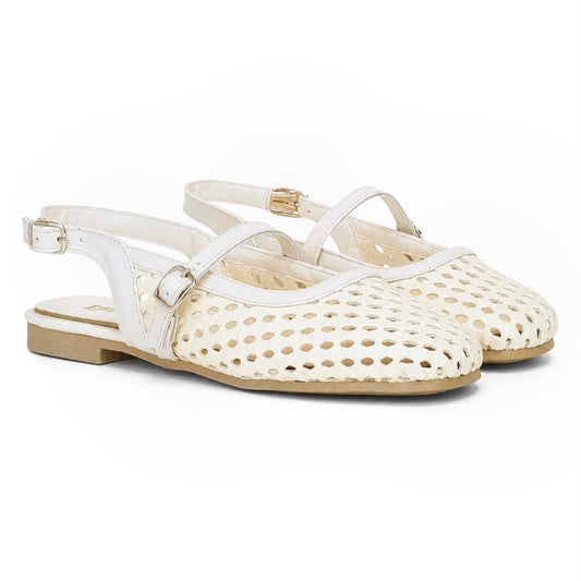 Braided Mules Beige