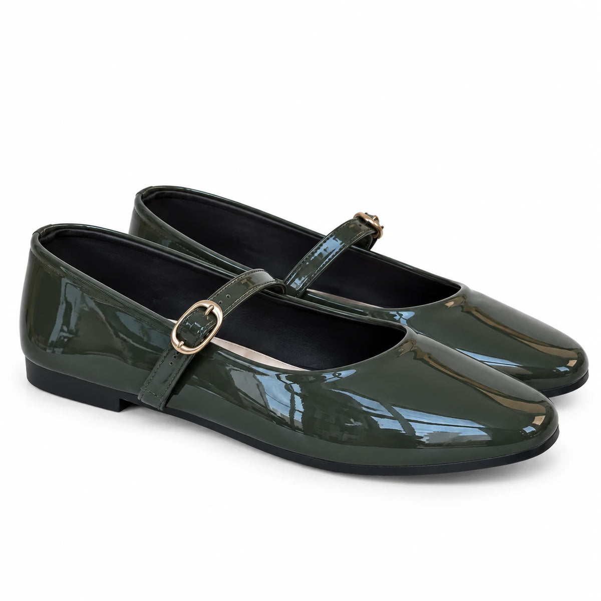 Mary Jane Strappy Olive